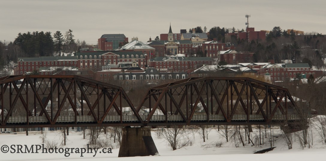 University Hill in Fredericton, NB. This photo was captured from the Northside of the Saint John River.